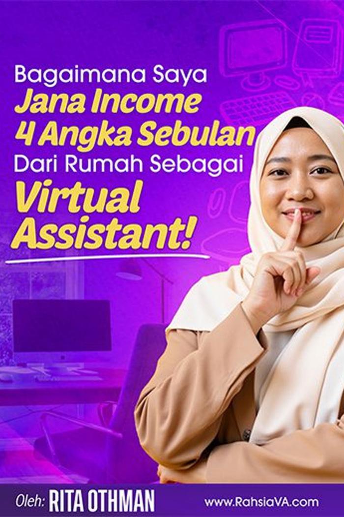 Ebook Rahsia Virtual Assistant – Wanita Jana RM4k+ Dari Rumah